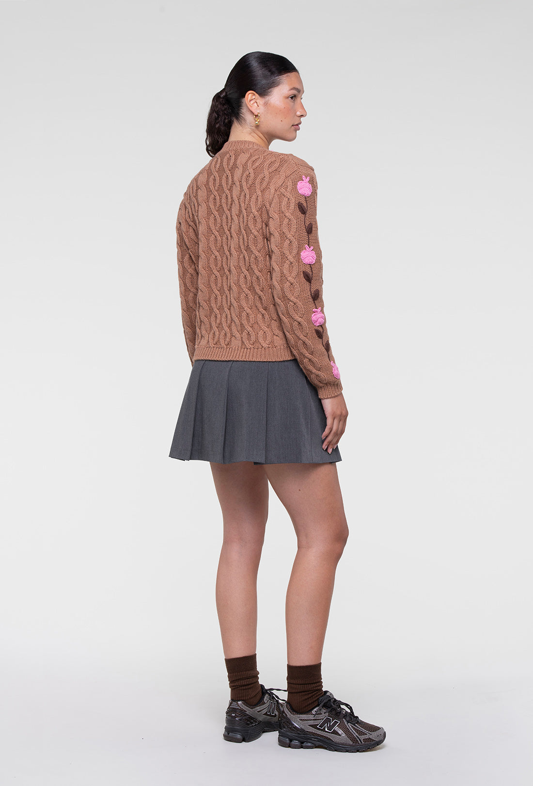 Braeburn Cardigan - Biscuit/Multi