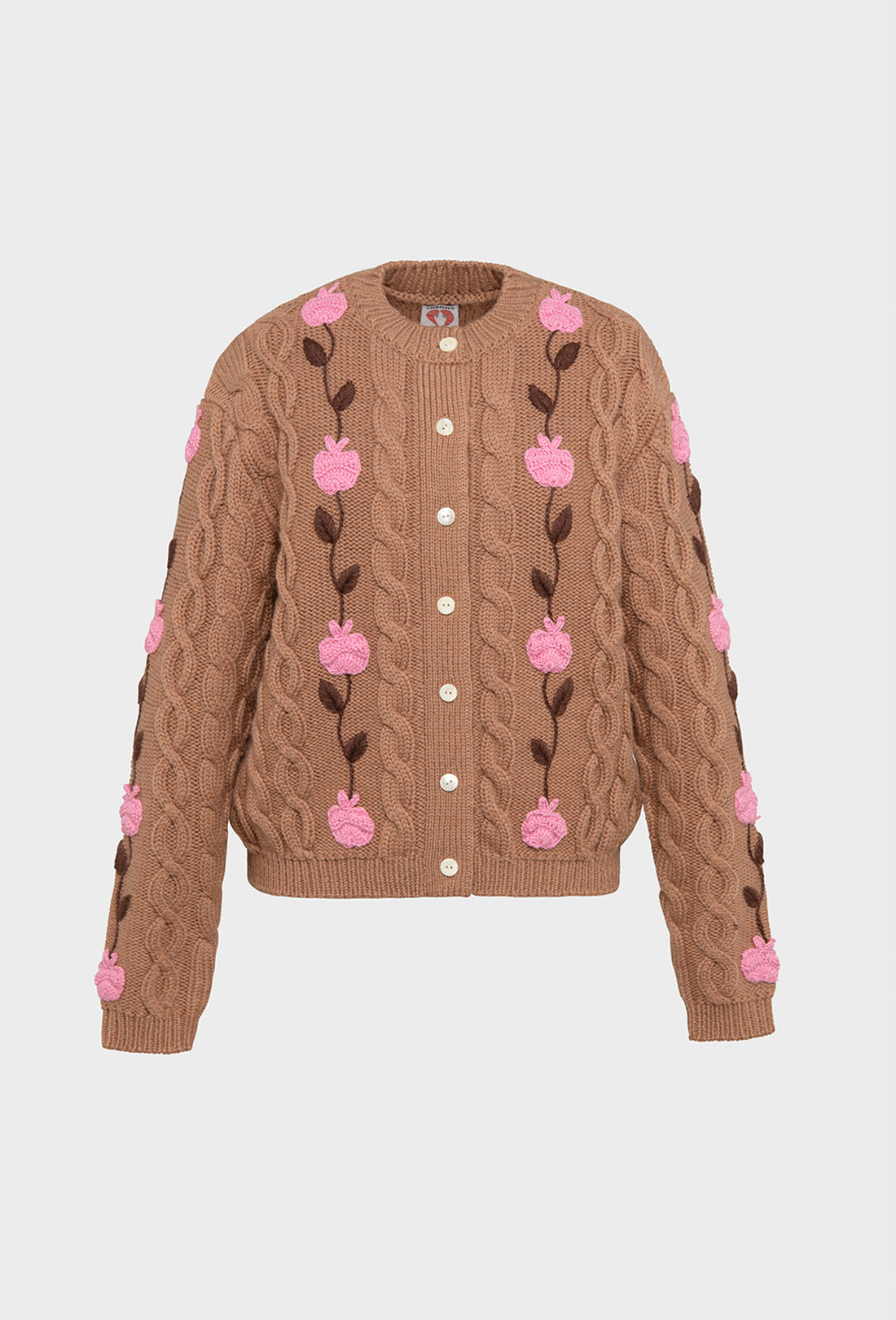 Braeburn Cardigan - Biscuit/Multi
