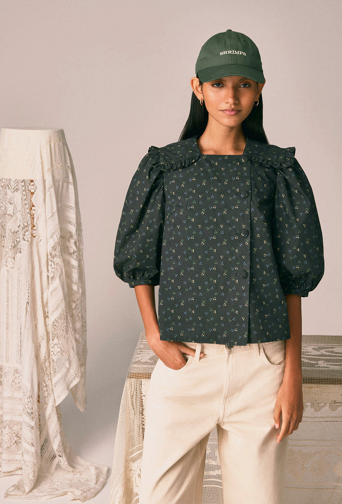 Circe Cap - Caper Green/Cream