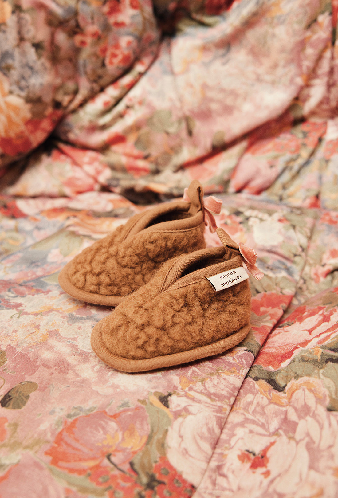 Shrimps x BINIBAMBA Baby Booties - Bruno/Rose