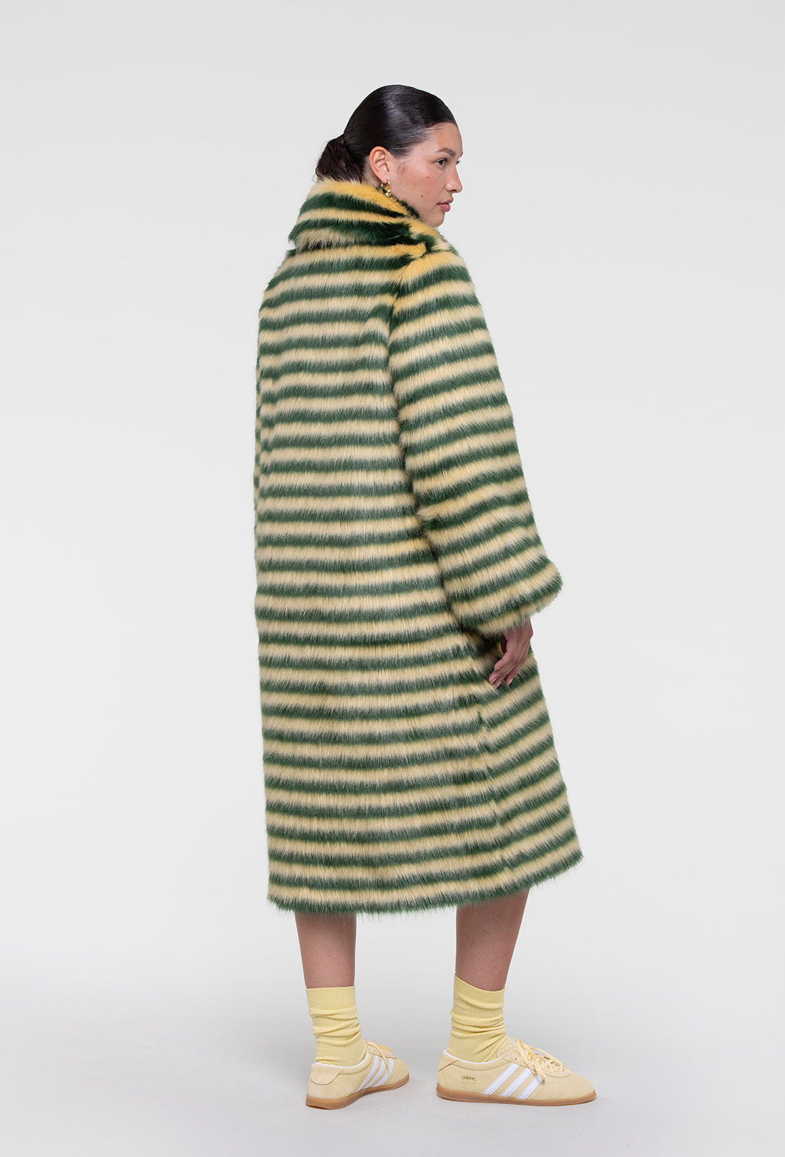Bulmer Coat - Yellow/Green Stripe