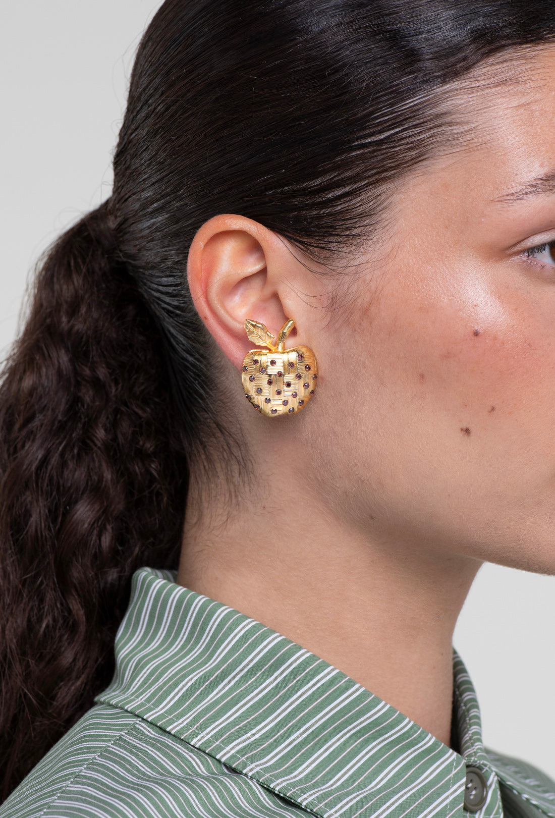 Carolina Earrings - Gold/Brown