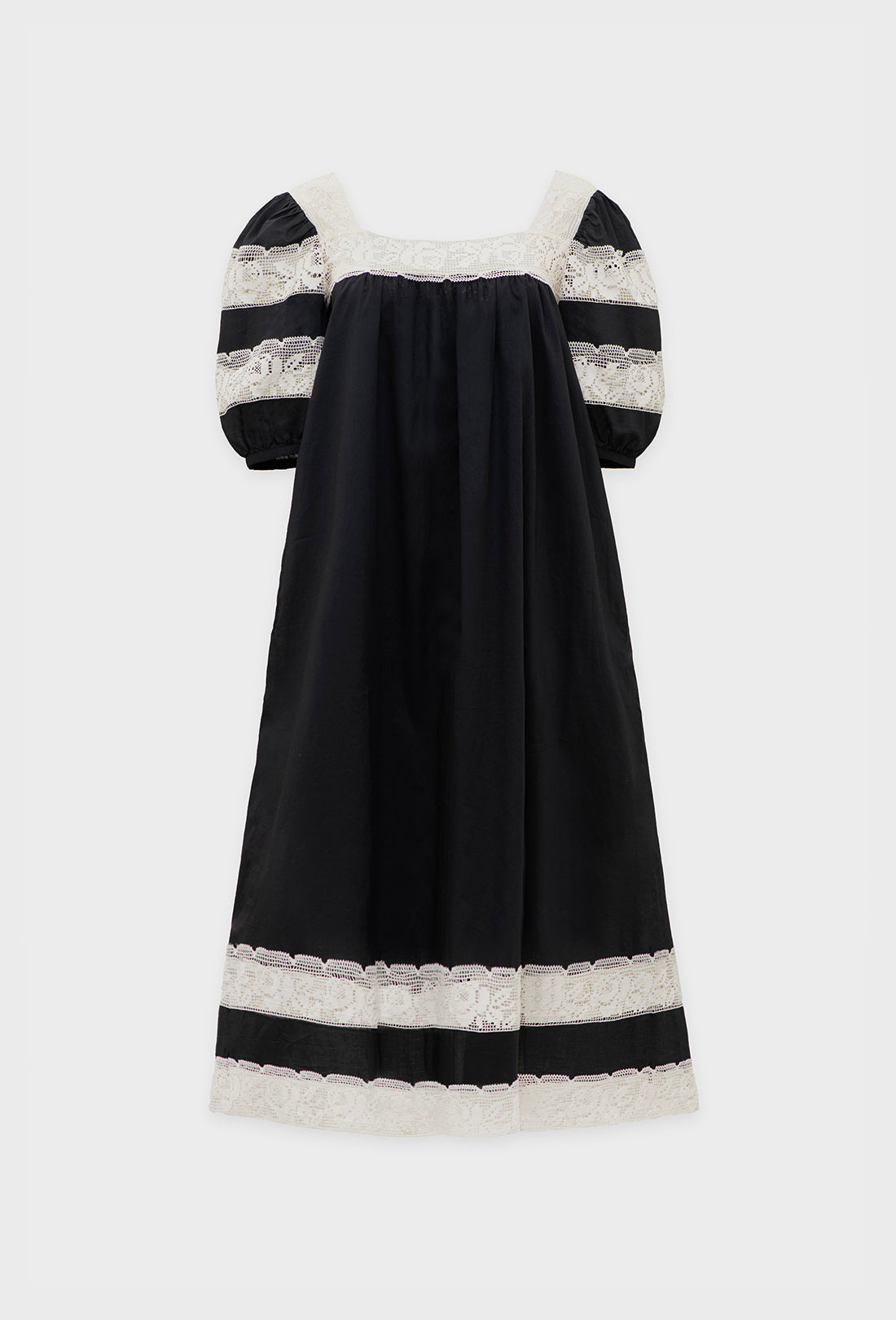 Cherry Dress - Black/Cream