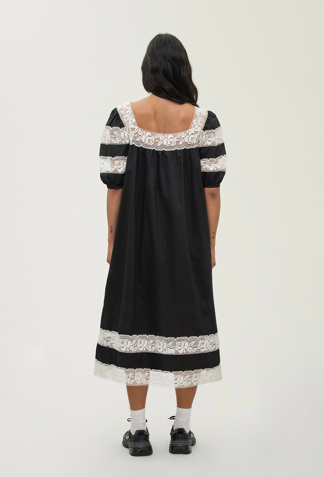 Cherry Dress - Black/Cream