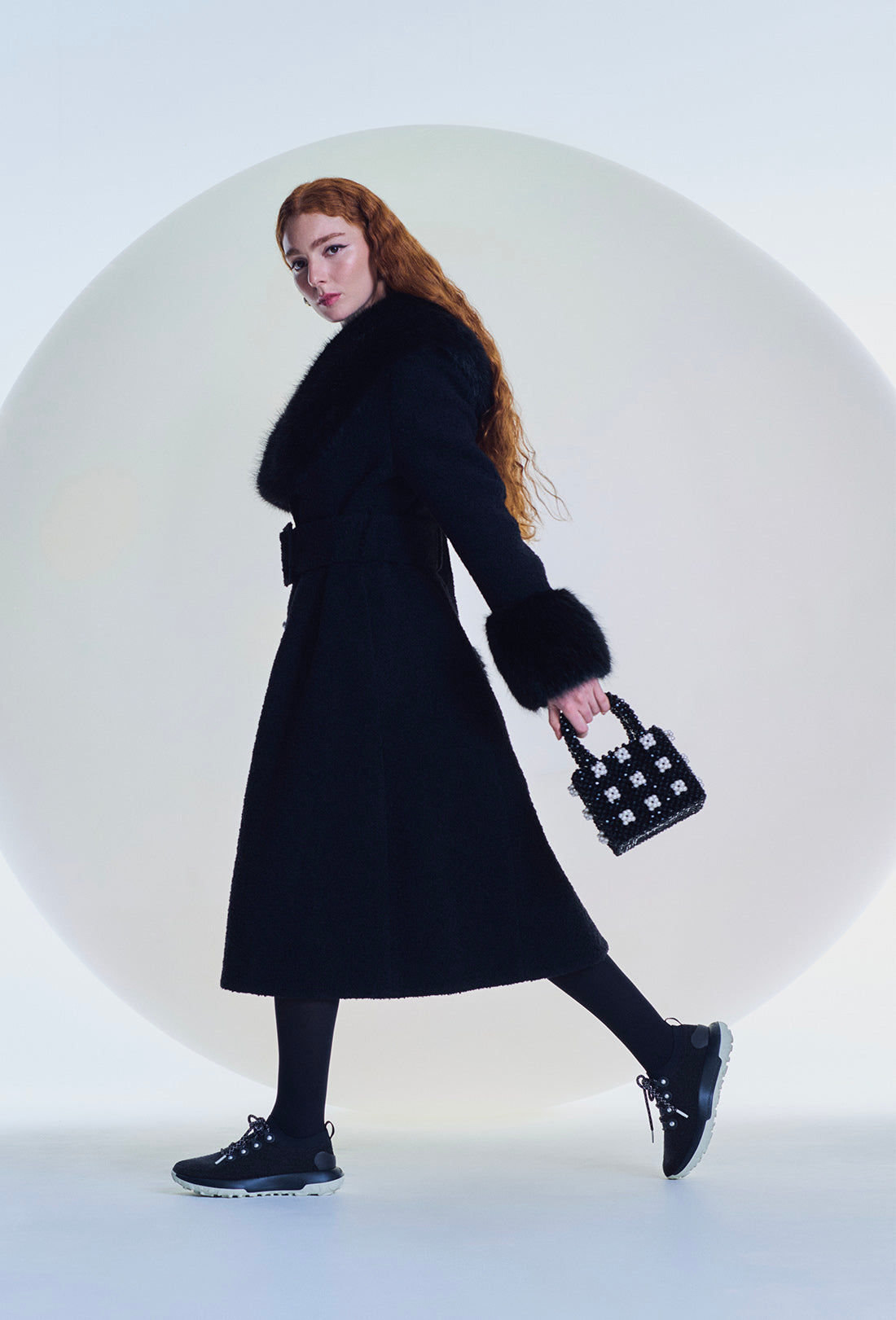 Balthasar Coat - Black/Pearl