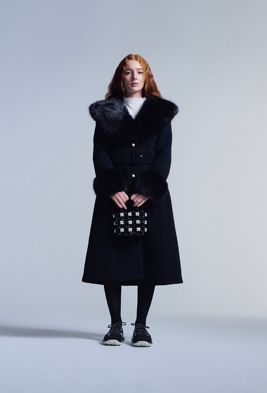 Balthasar Coat - Black/Pearl