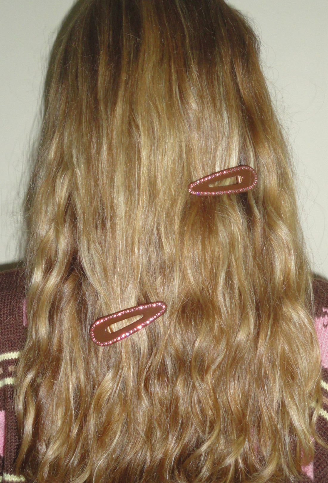 Tort x Shrimps Cora Clips - Brown Jewelled Rose