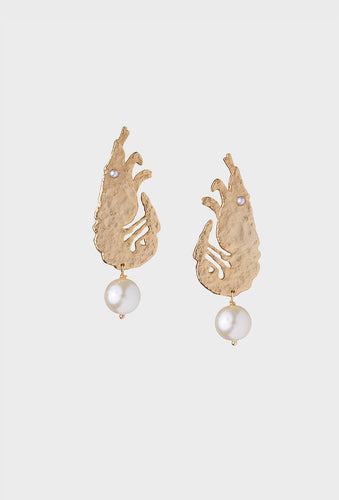 Crevette Earrings - Gold