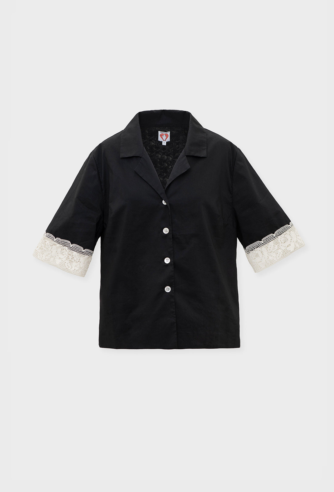 Dimity Blouse - Black/Cream