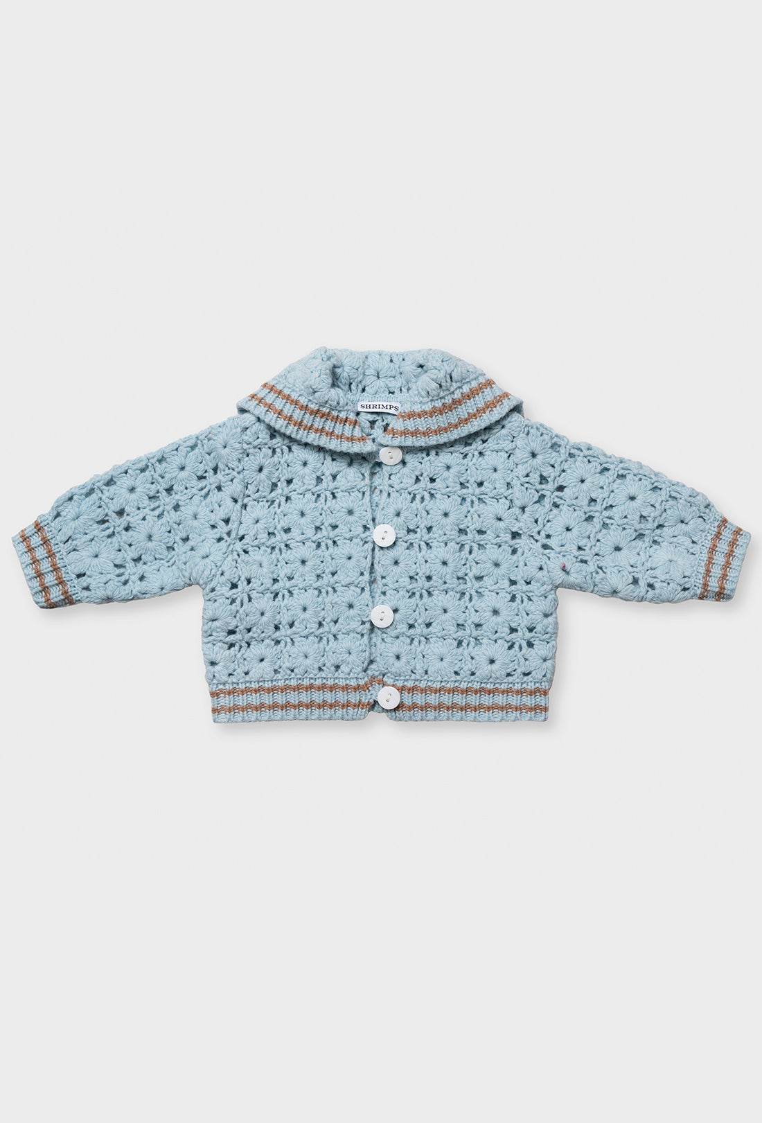 Dovie Baby &amp; Kids Cardigan - Light Blue/Tan