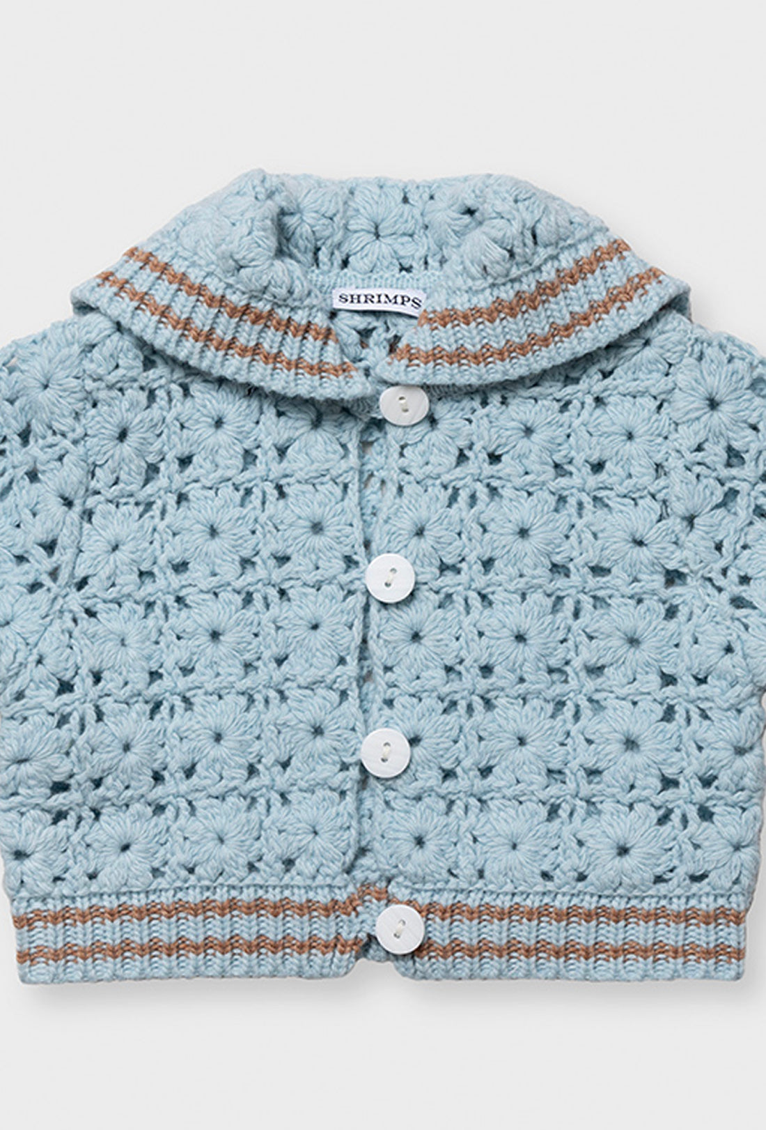 Dovie Baby &amp; Kids Cardigan - Light Blue/Tan