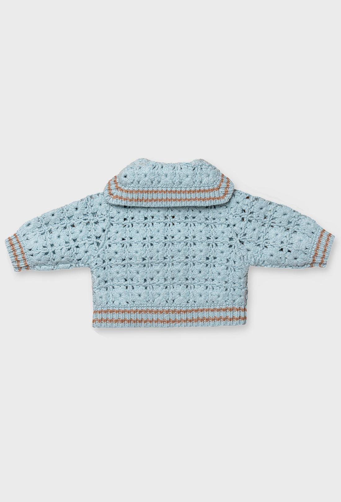 Dovie Baby &amp; Kids Cardigan - Light Blue/Tan