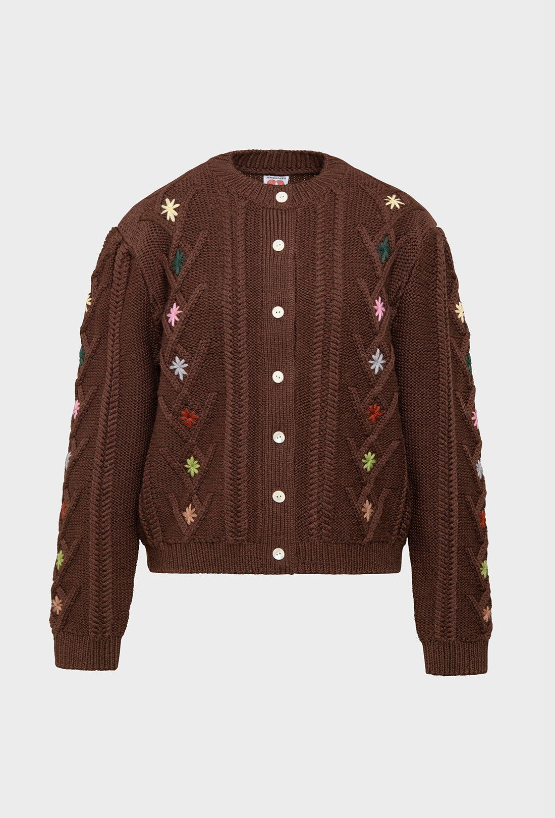 Erwin Cardigan - Chocolate Brown/Multi