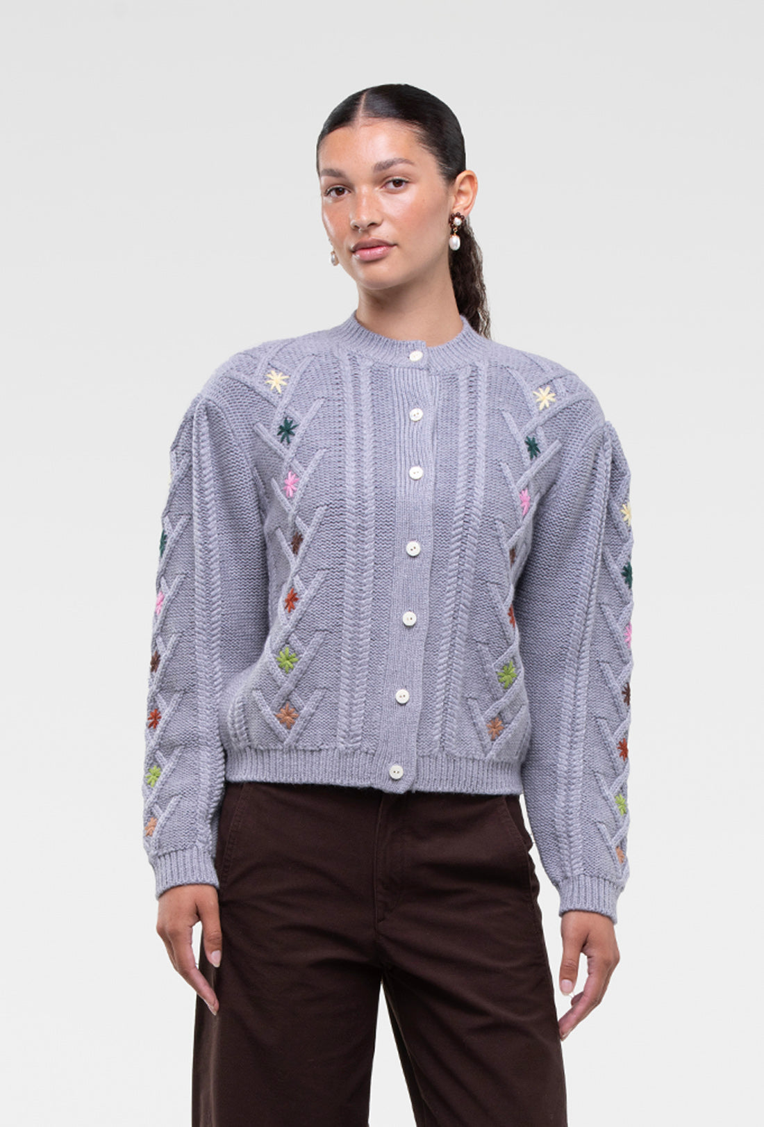 Erwin Cardigan - Grey/Multi