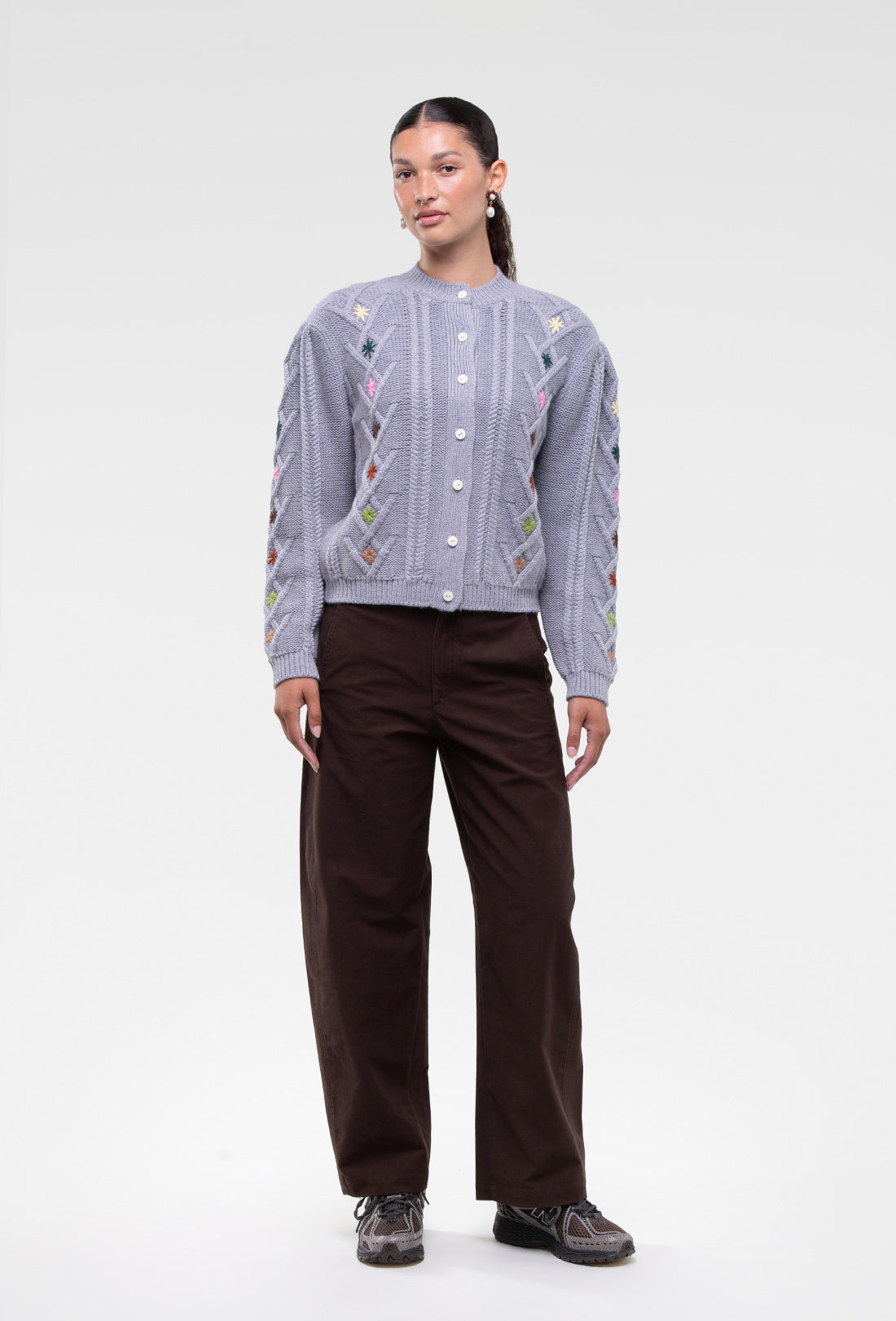 Erwin Cardigan - Grey/Multi