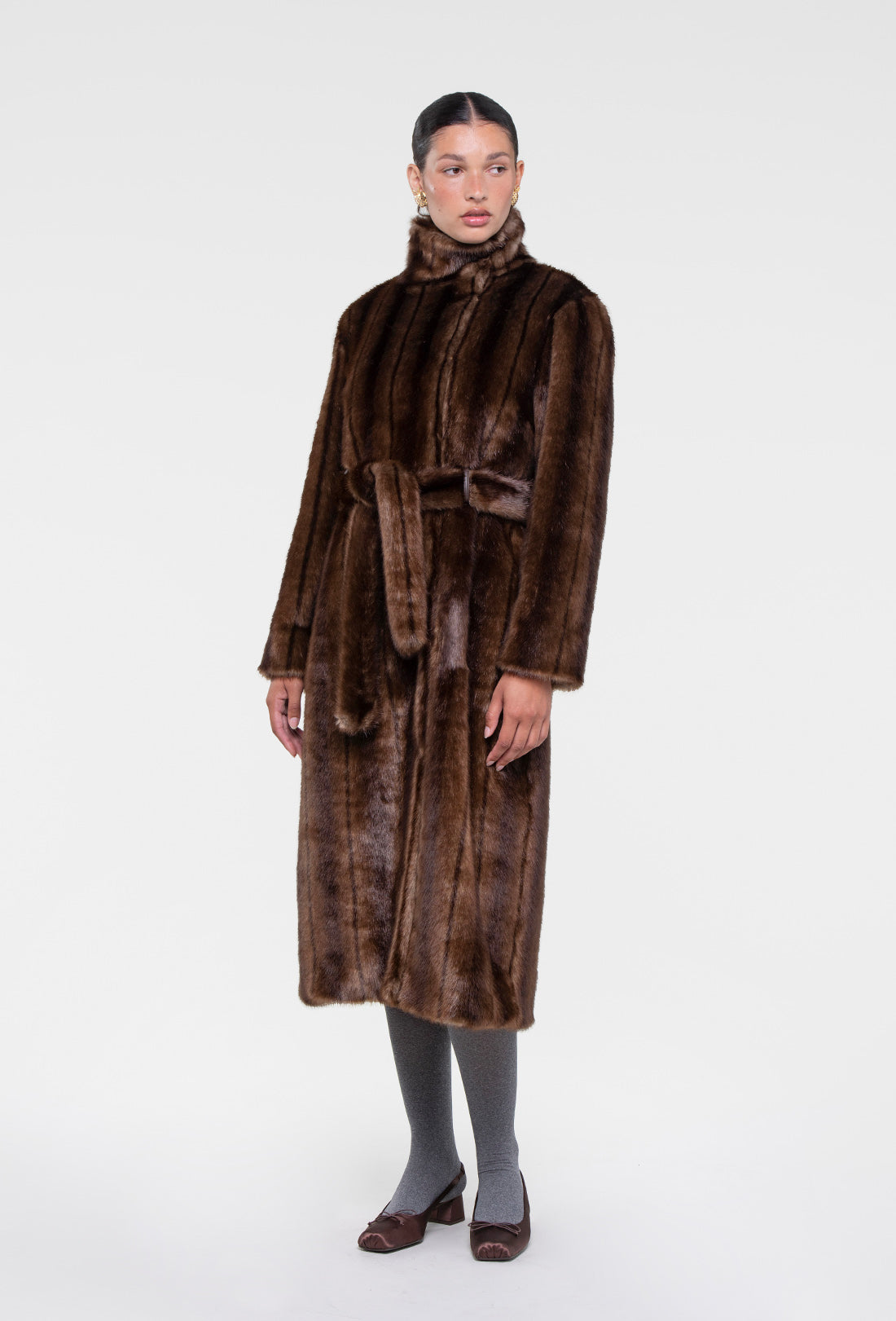 Geneva Coat - Faux Mink