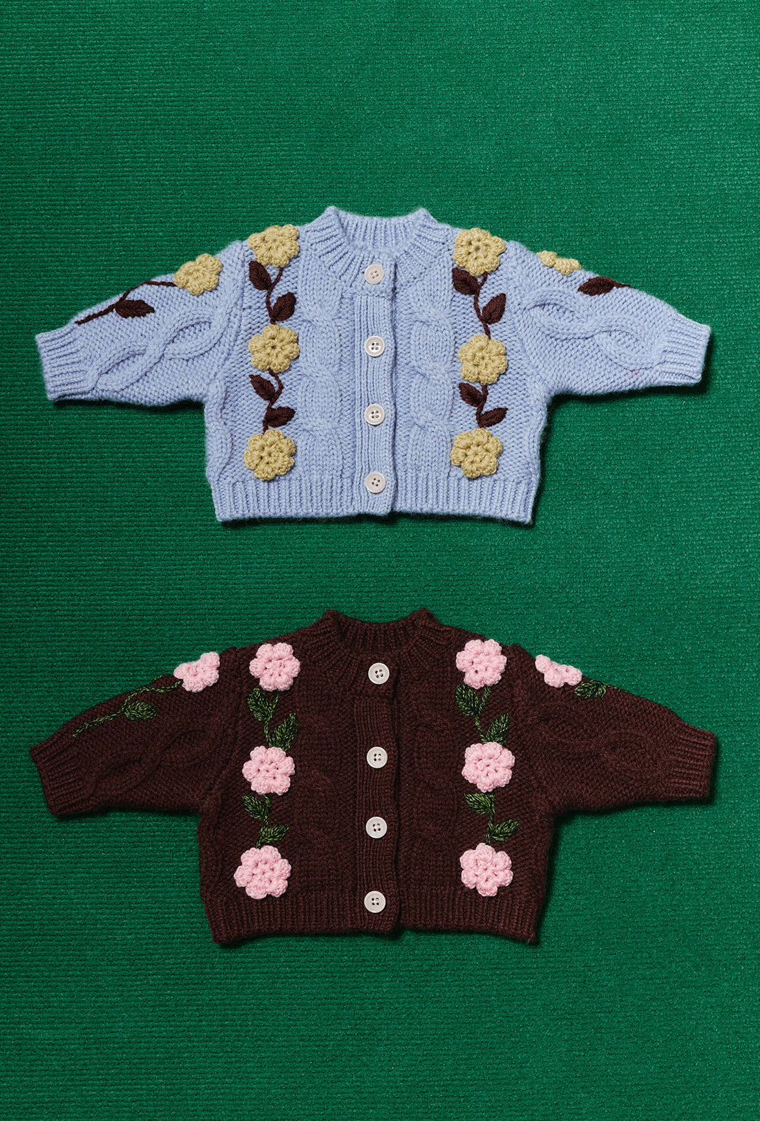 Gretel Baby &amp; Kids Cardigan - China Blue/Dusty Yellow