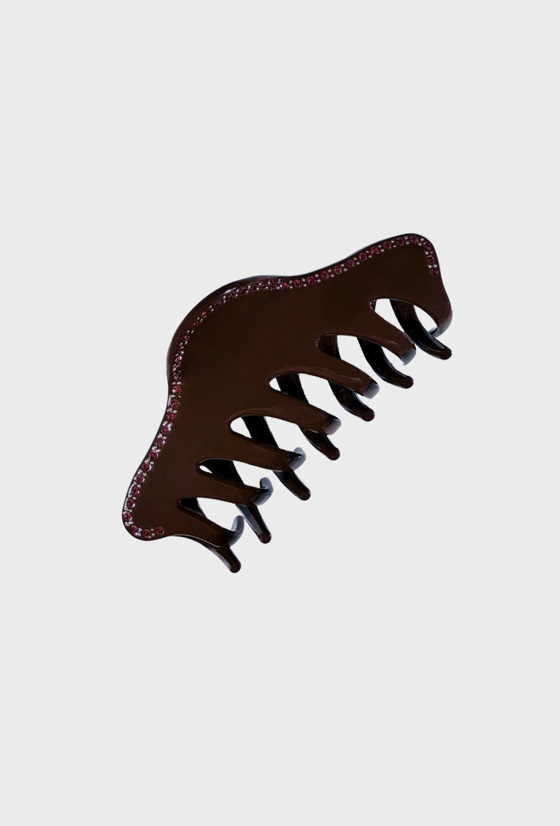 Tort x Shrimps Hana Clip - Brown Jewelled Rose