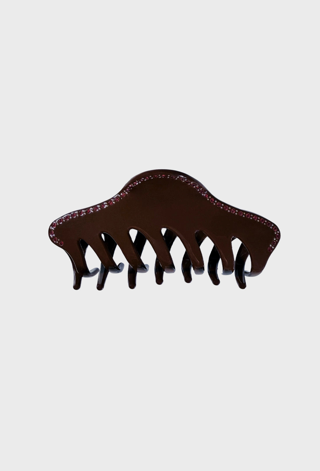 Tort x Shrimps Hana Clip - Brown Jewelled Rose