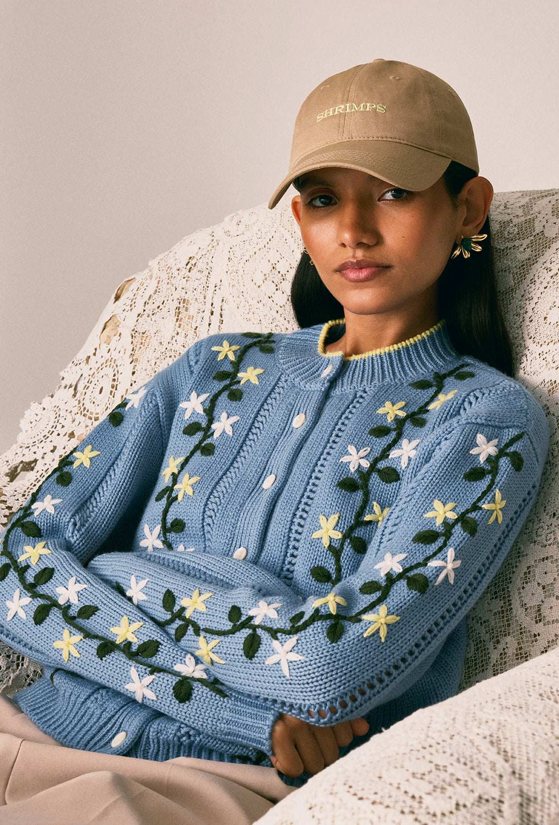 Circe Cap - Sand/Limelight Yellow