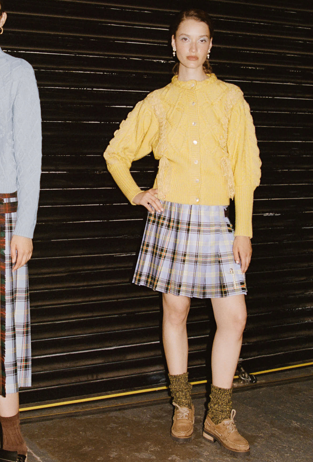 Murphy Skirt - Blue Tartan