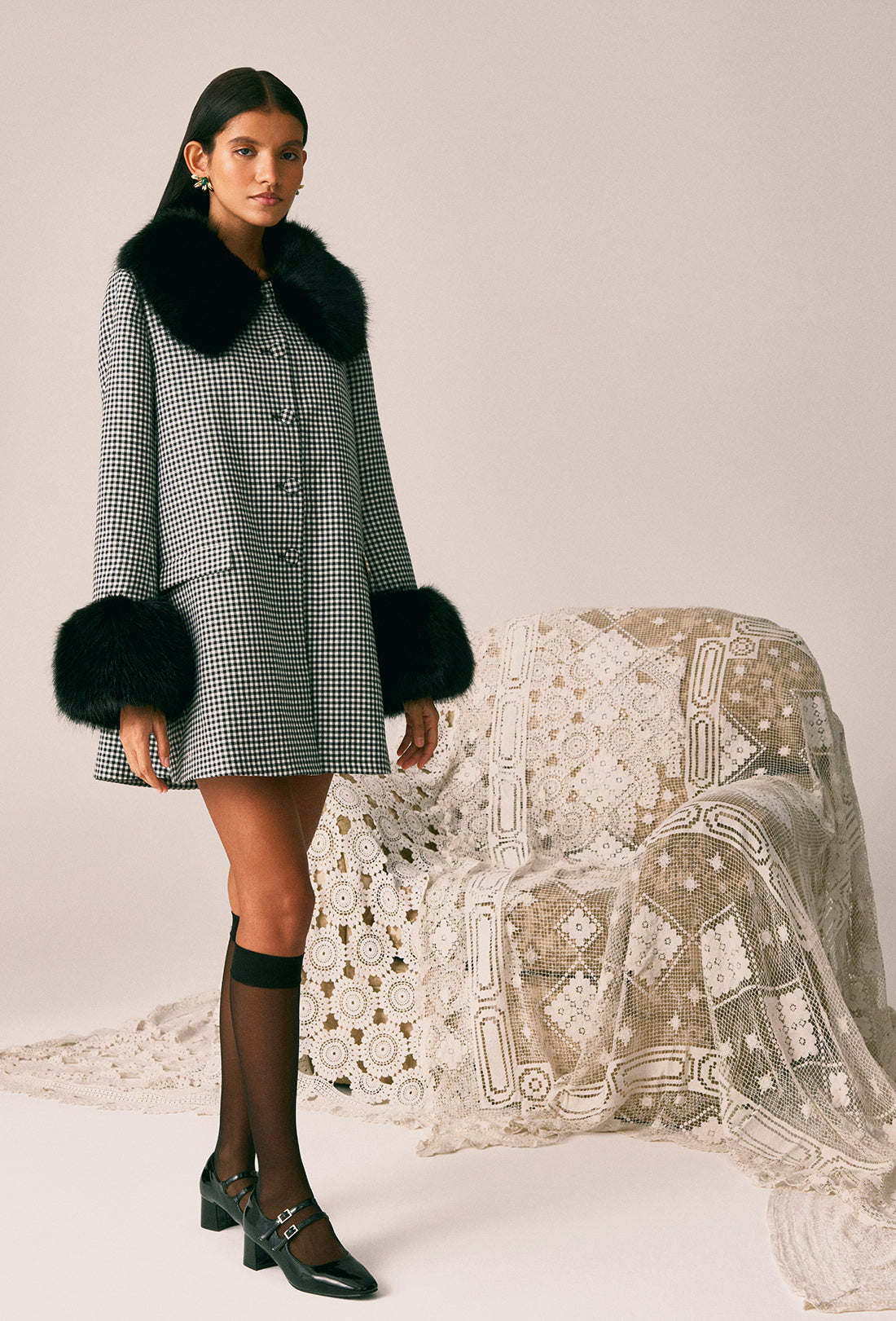 SHRIMPS エコファージャケット シュリンプス Coats & Jackets - Luxury Cruelty-Free Outerwear | Shrimps London