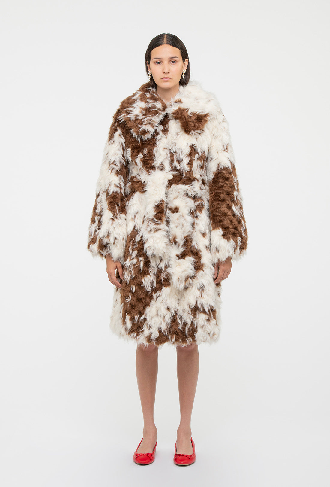 Lincoln Coat - Faux Cowhide