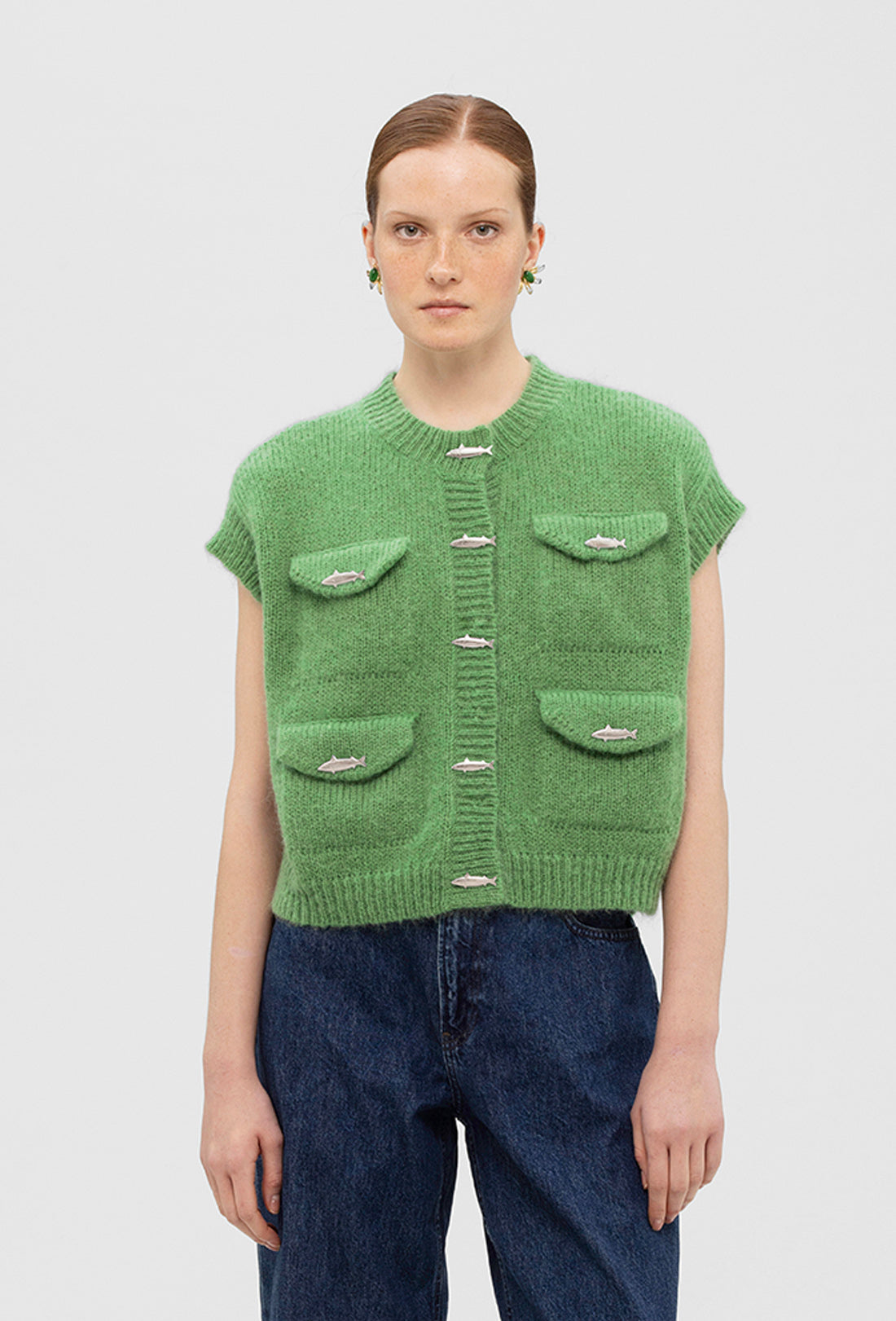 Lennox Vest - Leaf Green