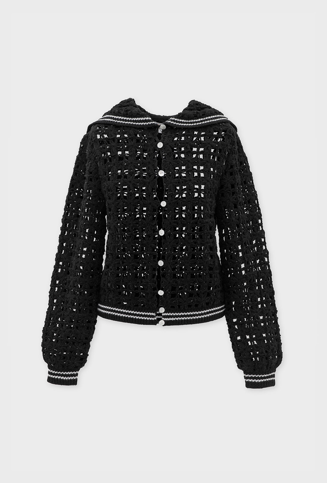 (Delivery Early March) Magic Cardigan - Black/Cream