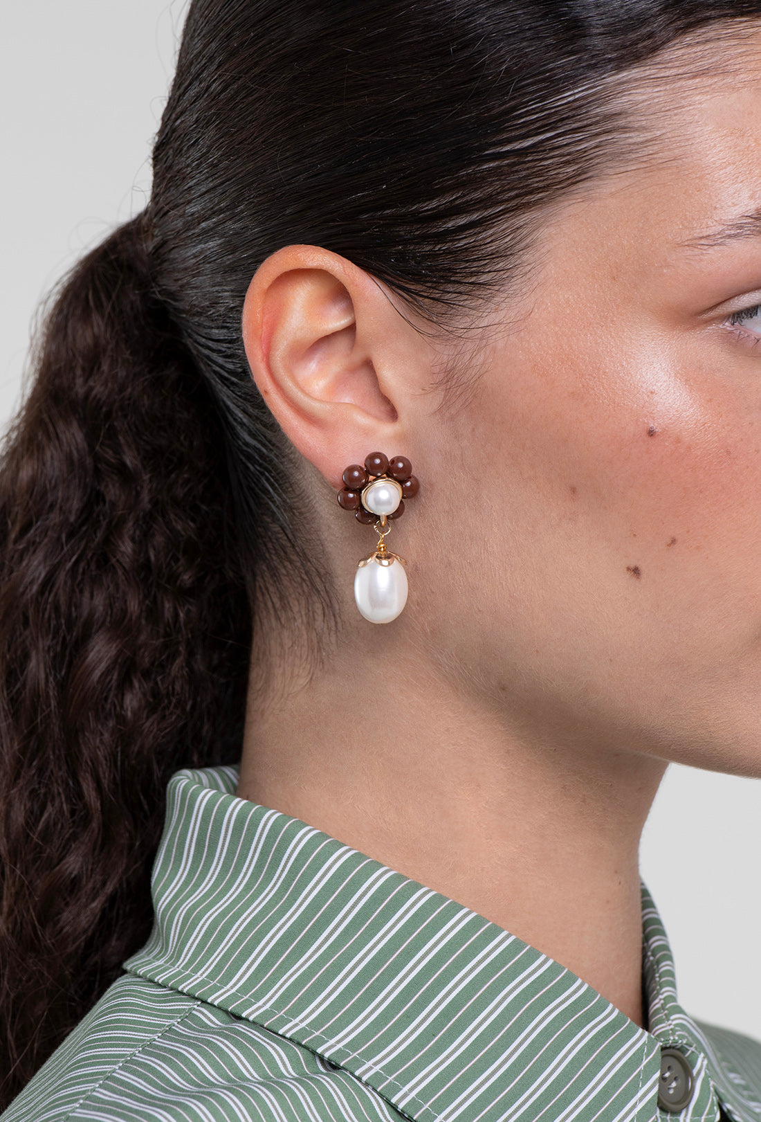 Marti Earrings - Brown