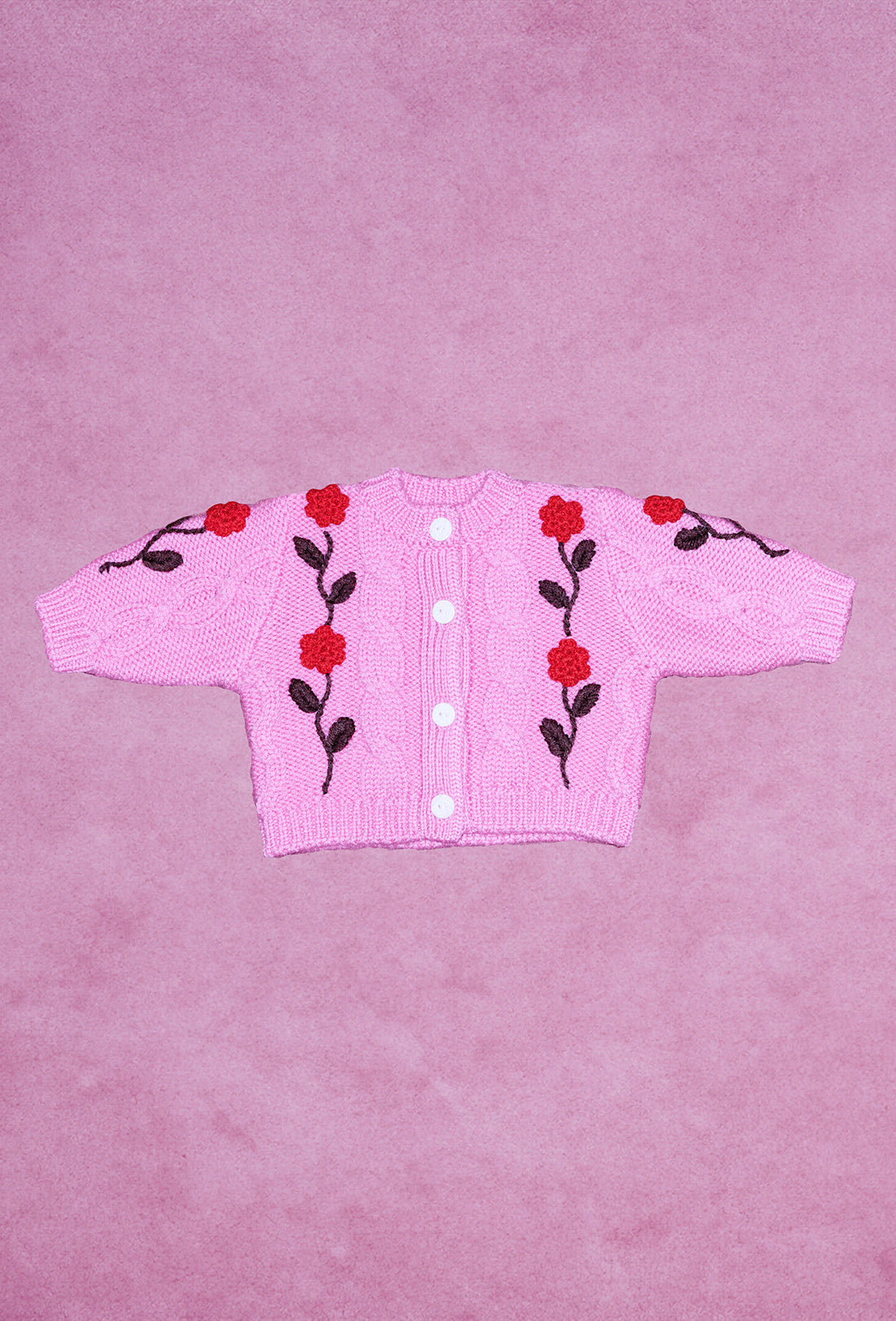 Gretel Baby &amp; Kids Cardigan - Bubblegum/Red