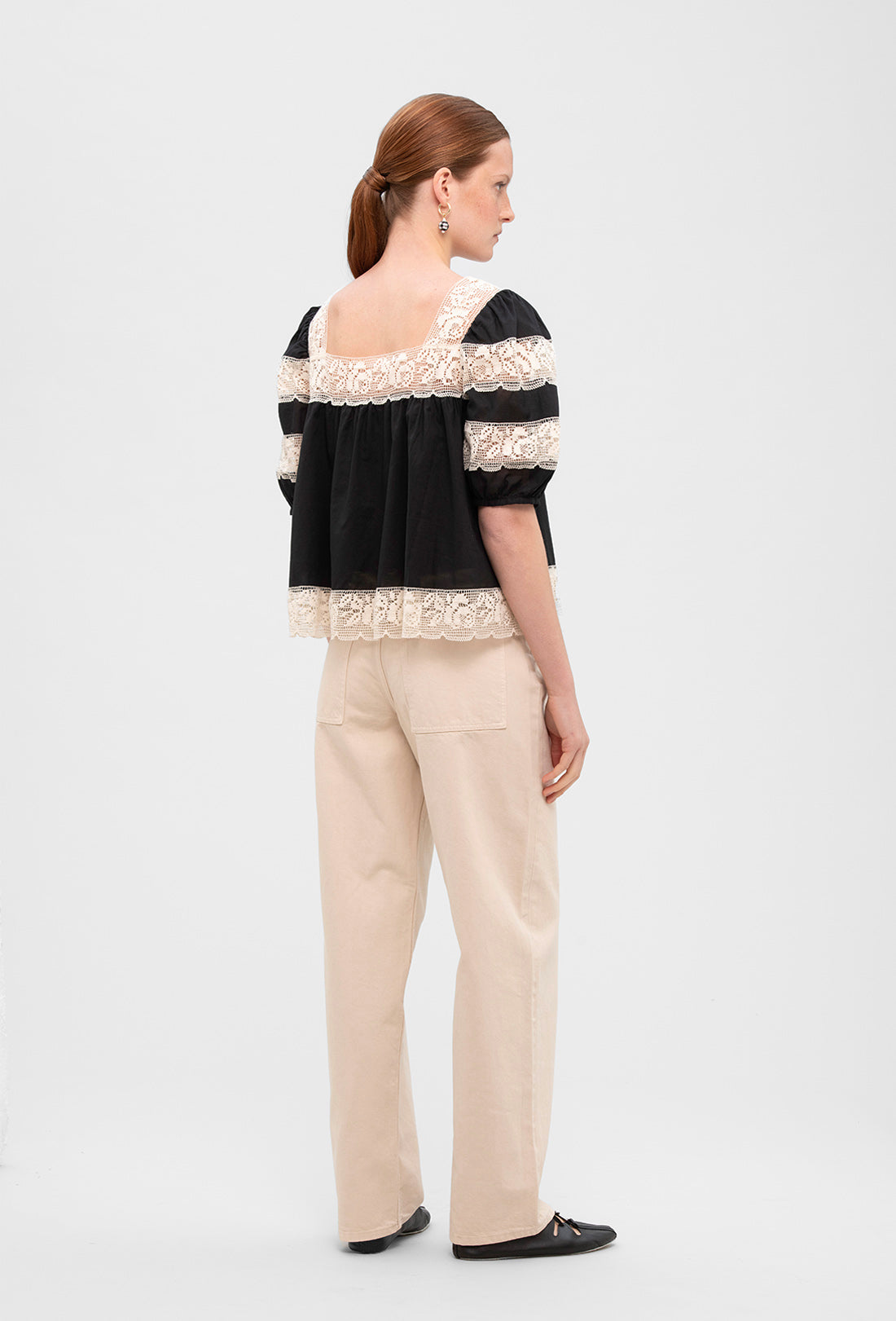Nico Blouse - Black/Cream
