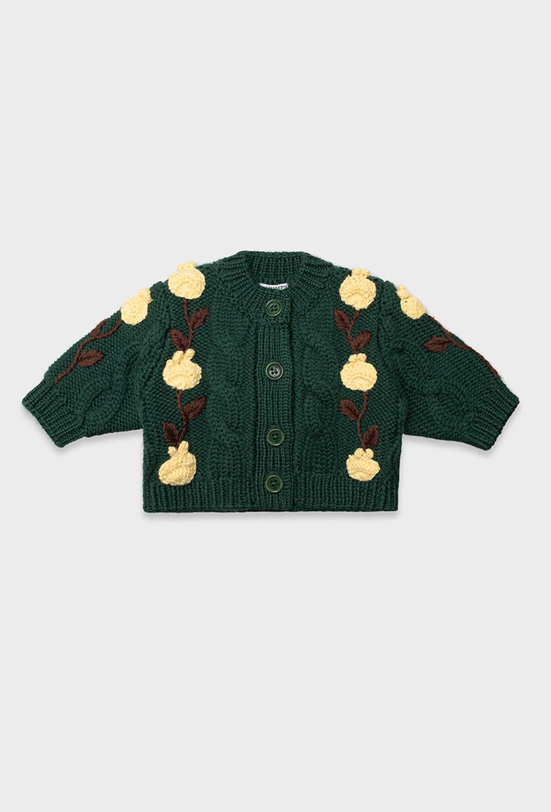 Pomme Baby &amp; Kids Cardigan - Forest Green/Multi