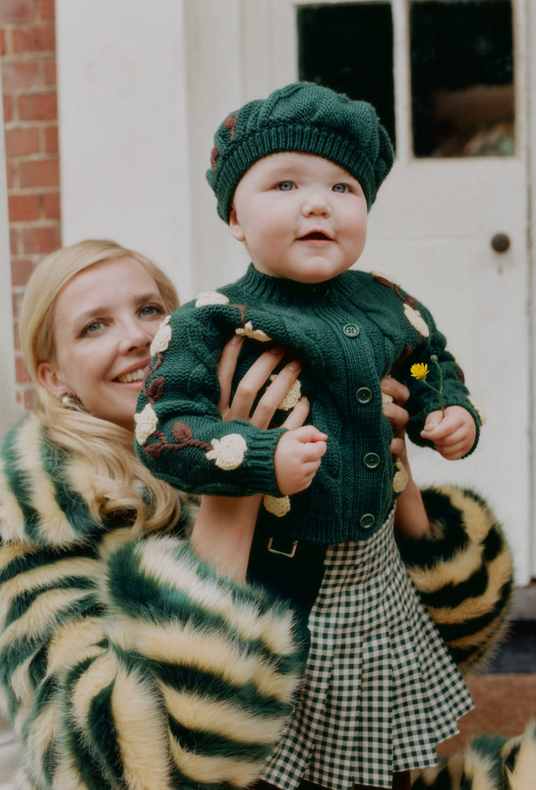 York Baby &amp; Kids Beret - Forest Green/Multi