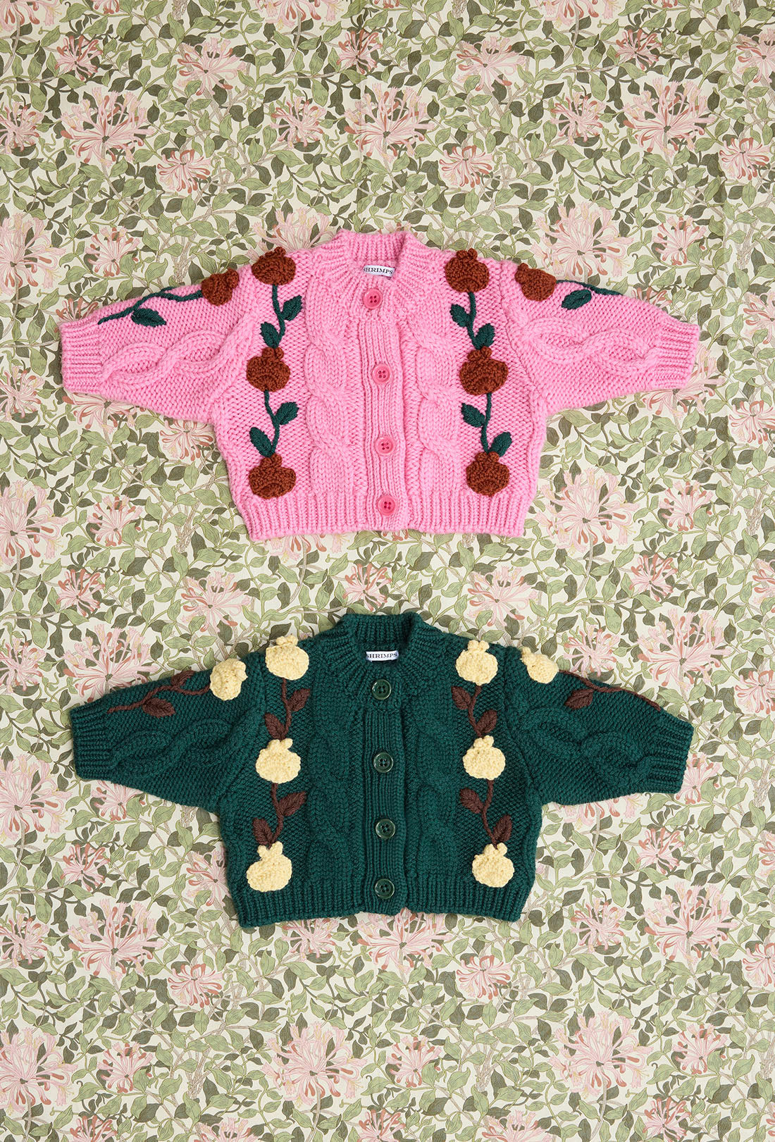 Pomme Baby &amp; Kids Cardigan - Pepto Pink/Multi