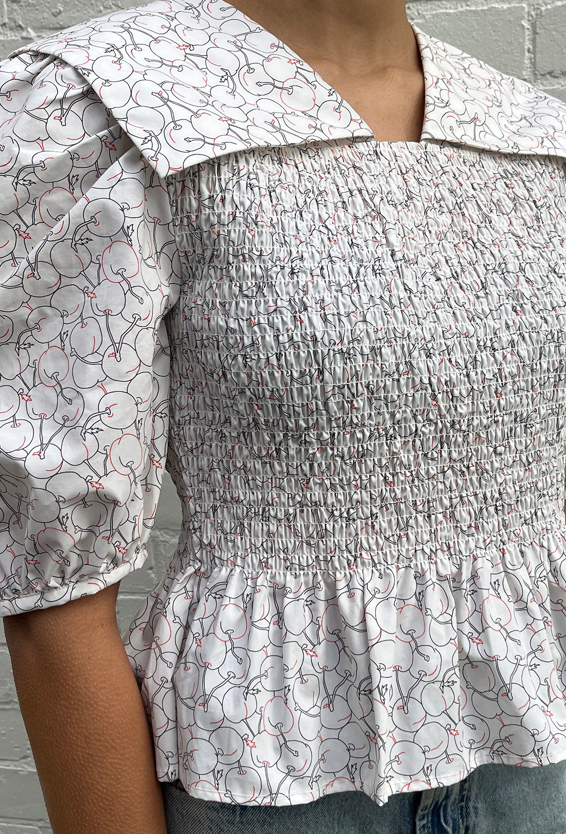 Rowan Blouse - Cherry