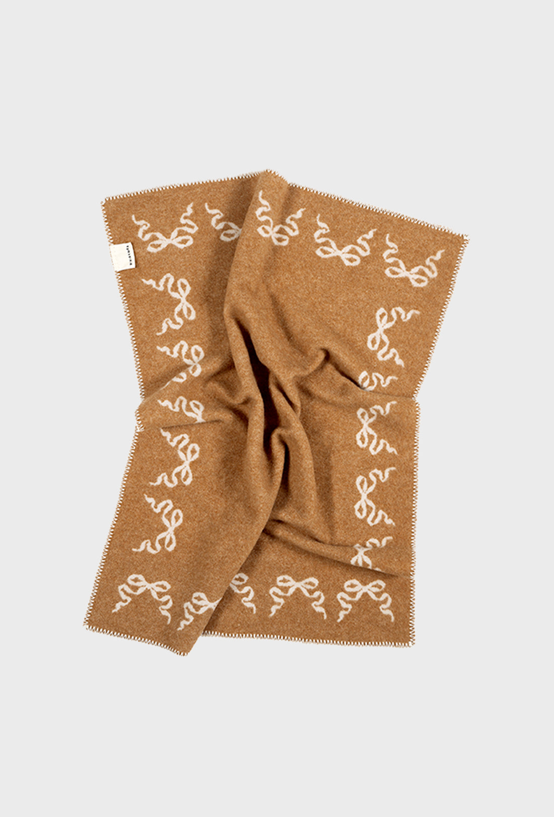 Shrimps x BINIBAMBA Reversible Baby Blanket - Bruno/Milk