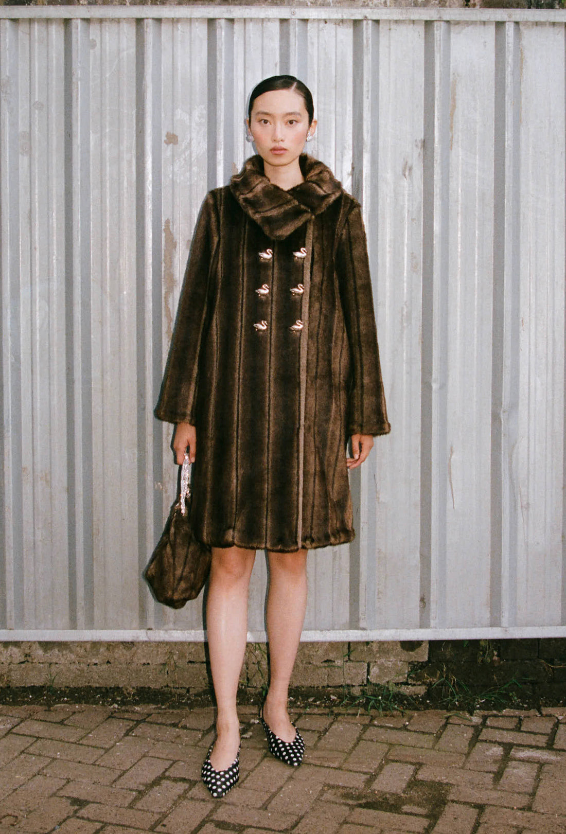 Vincent Coat - Faux Mink