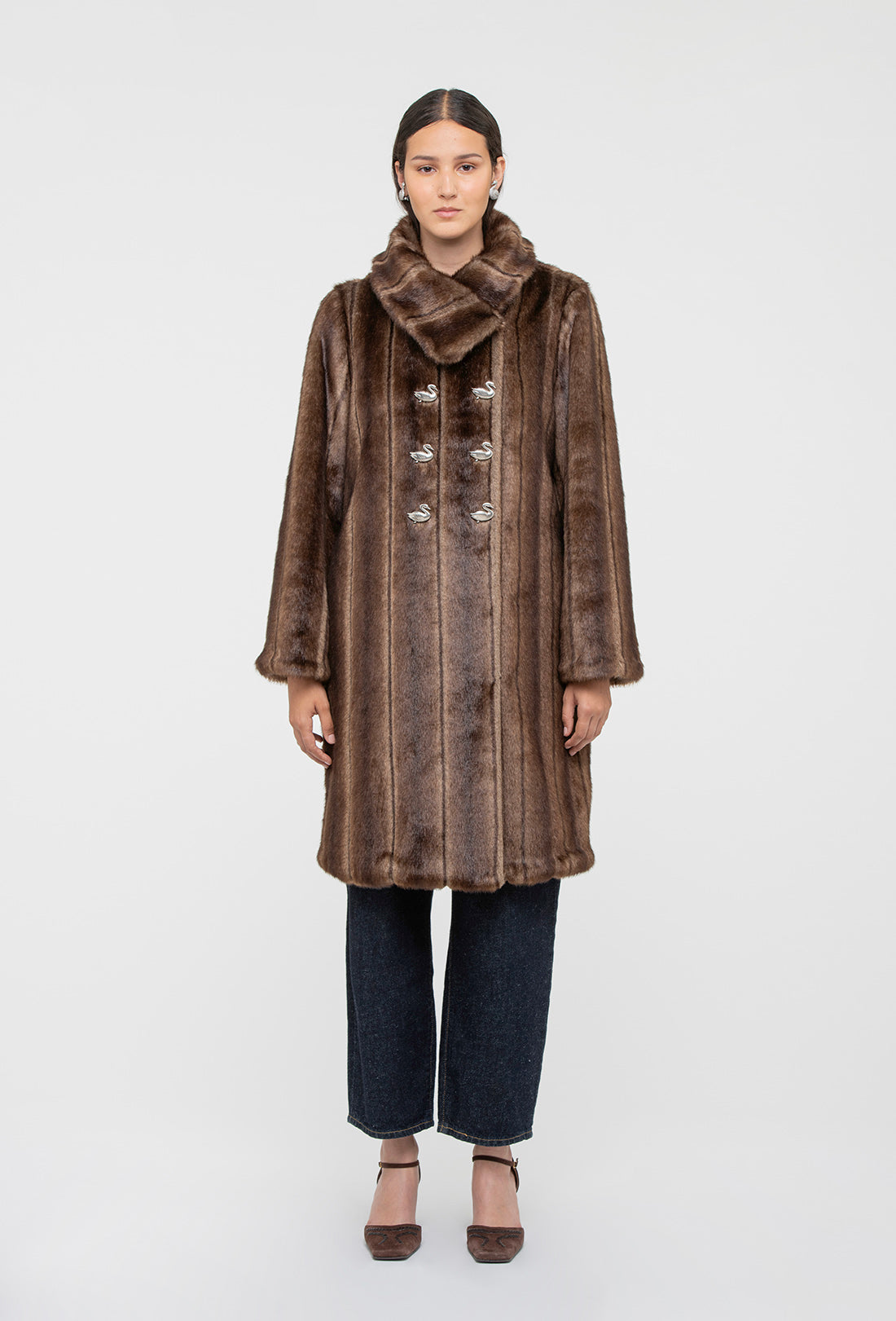 Vincent Coat - Faux Mink