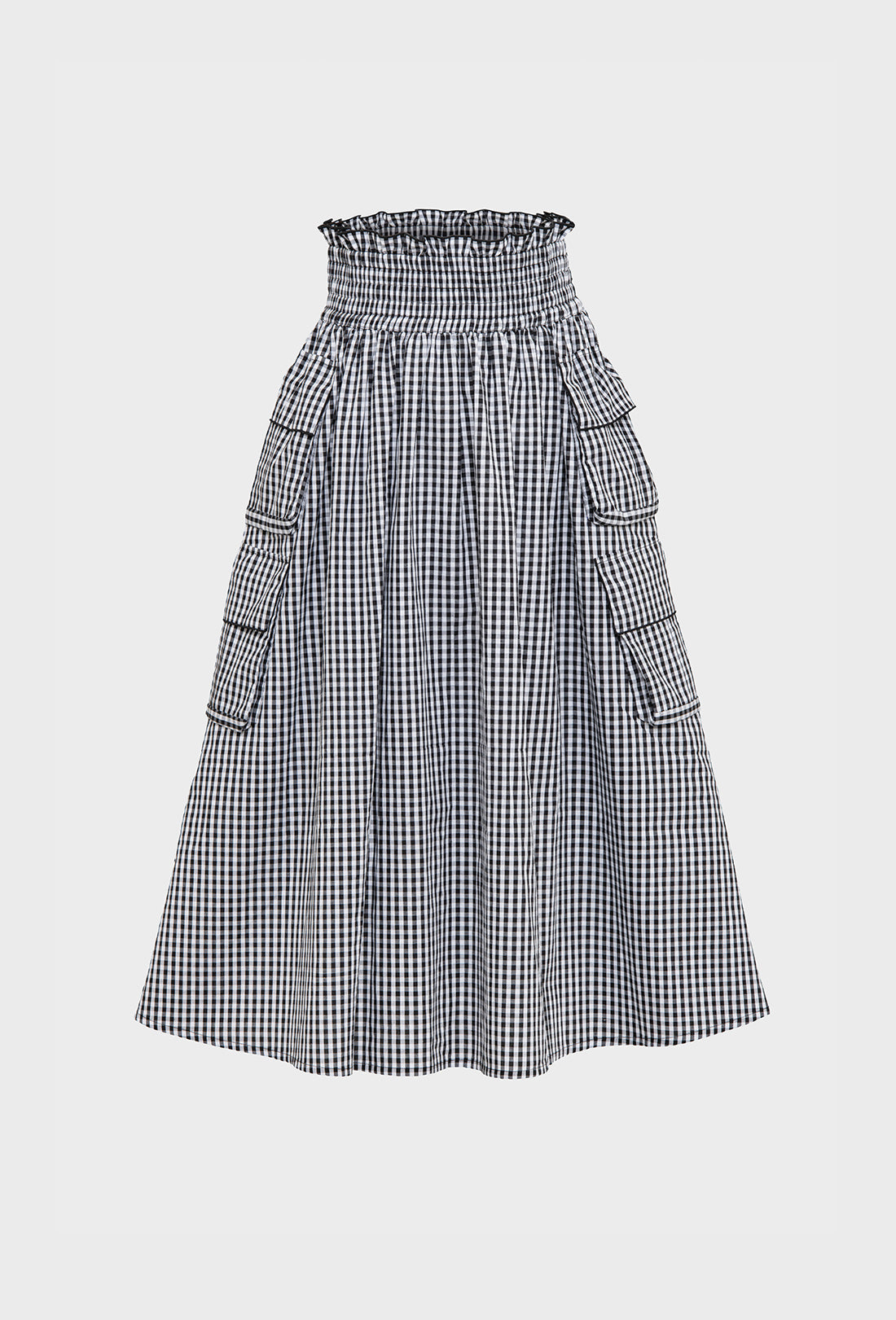 Winifred Skirt - Black Gingham