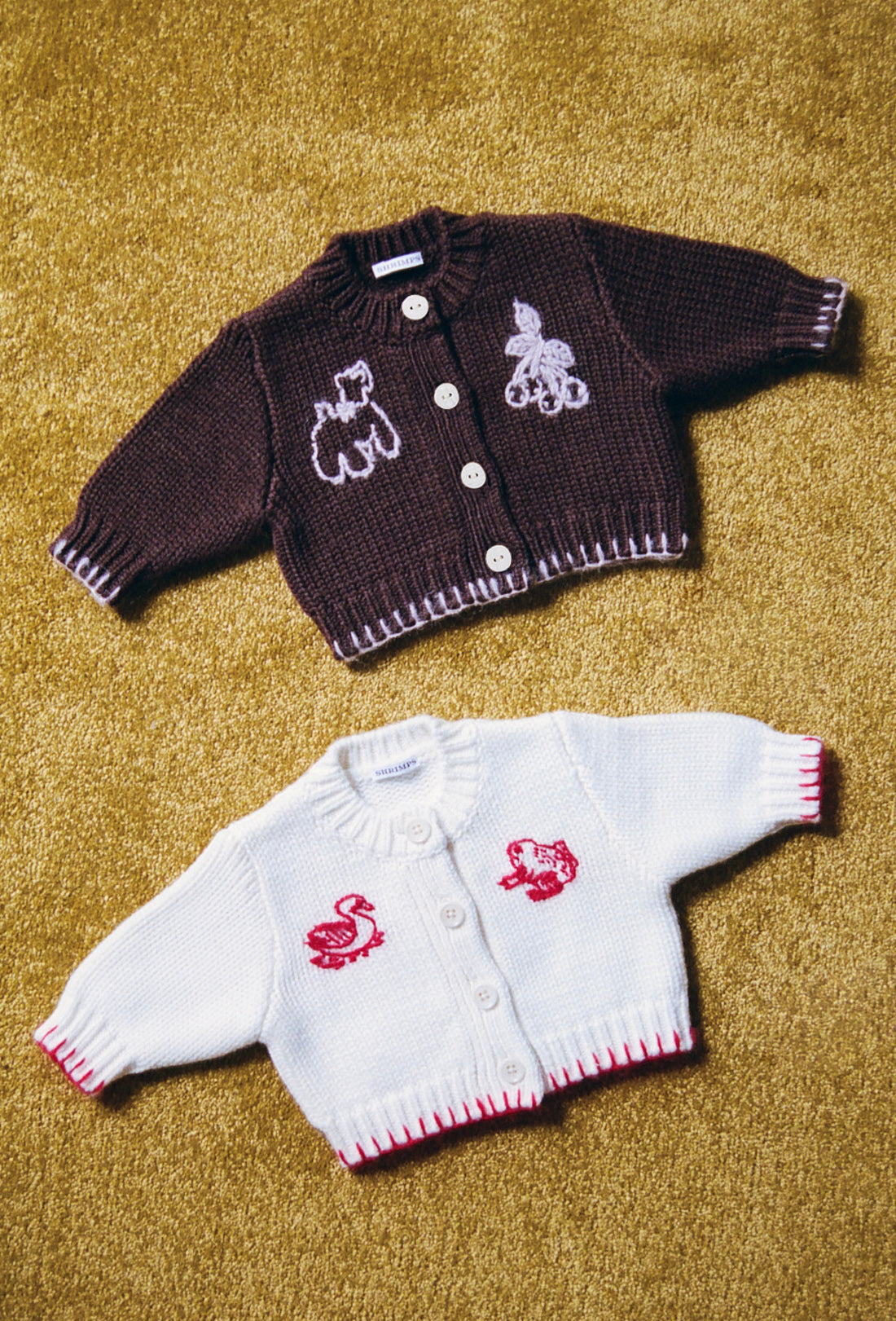 Zeno Baby &amp; Kids Cardigan - Chocolate Brown/Pale Pink