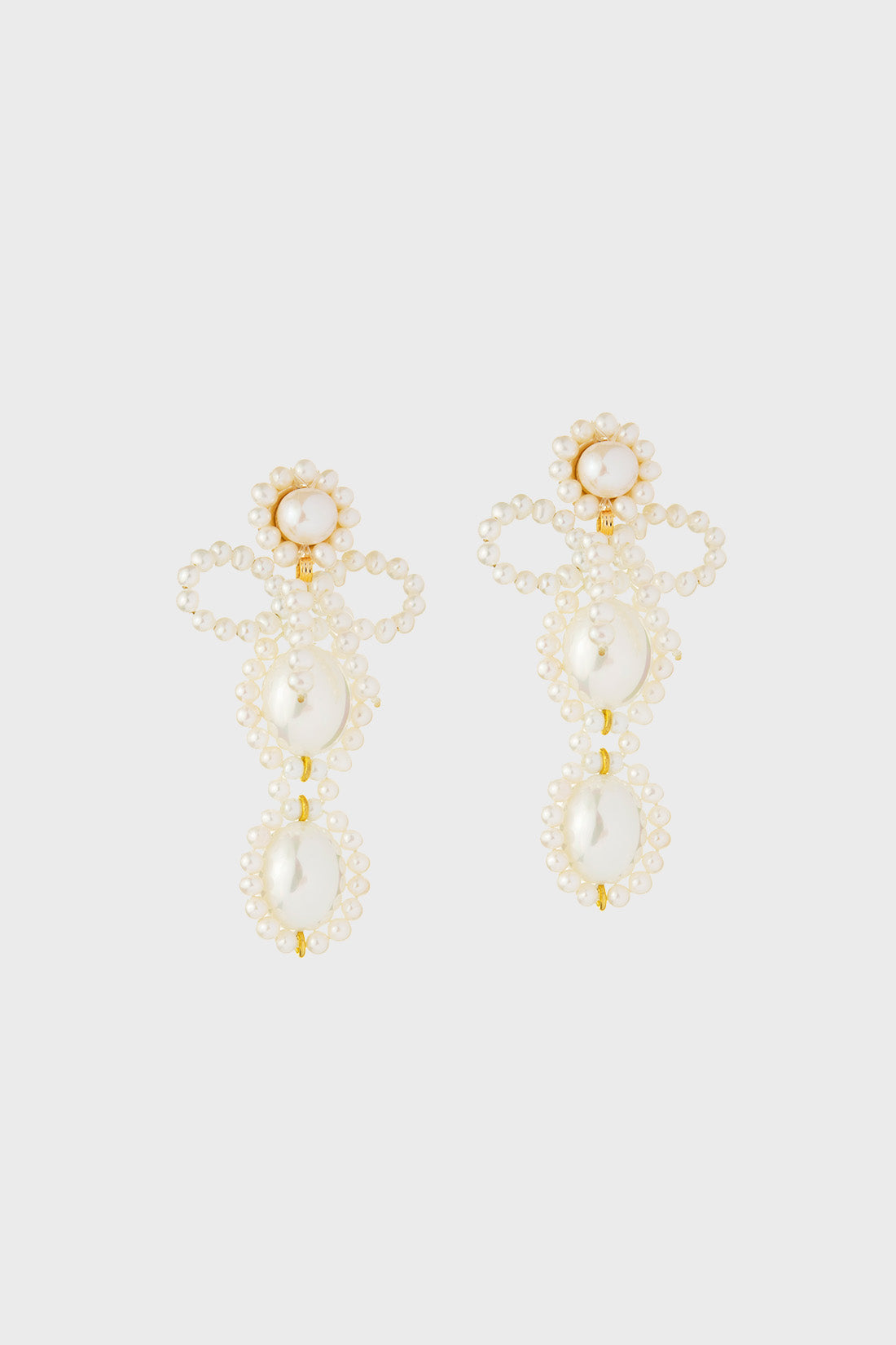 Angela Earrings - Cream