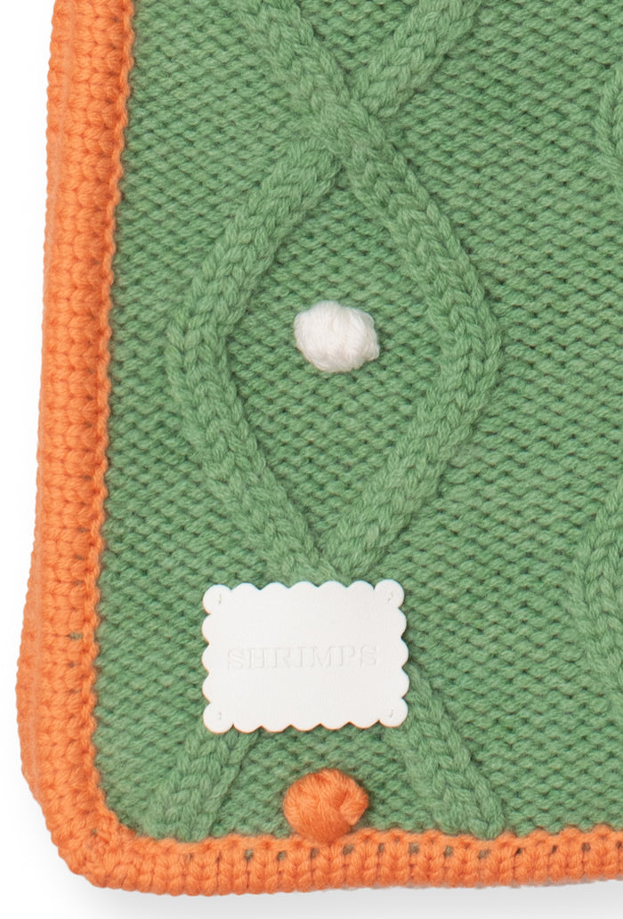 Felix Baby Blanket - Green/Melange