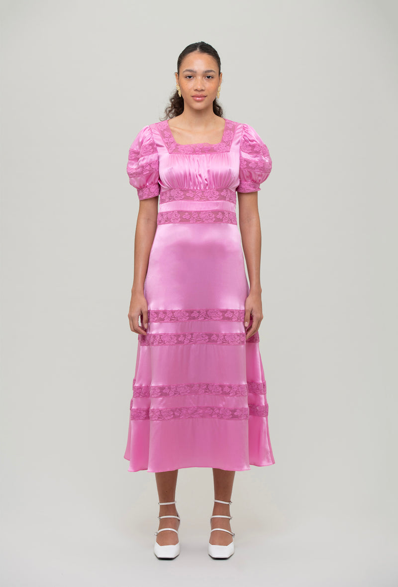 Cressida Dress - Bubblegum Pink