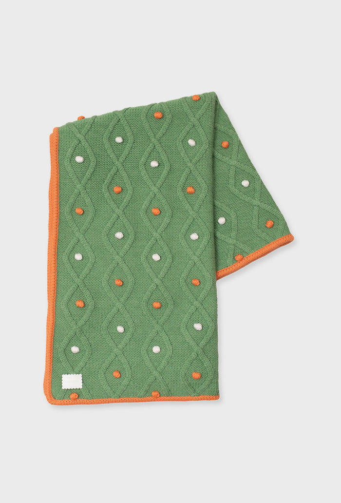 green baby blanket