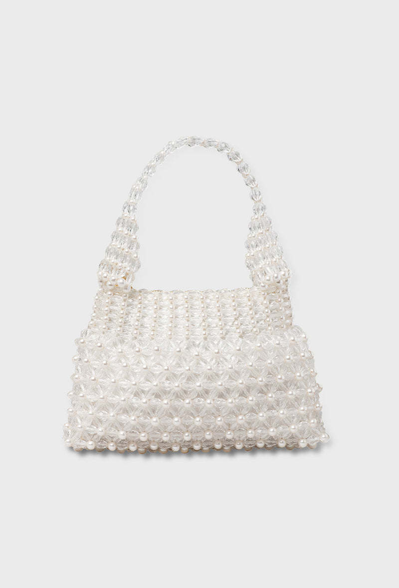 Mini Quinn Bag - Cream and Clear