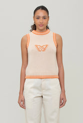 peanut  knit butterfly vest