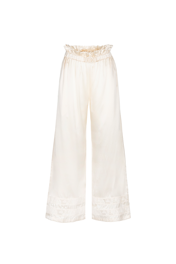 Libra Trousers - Ivory/Off-white
