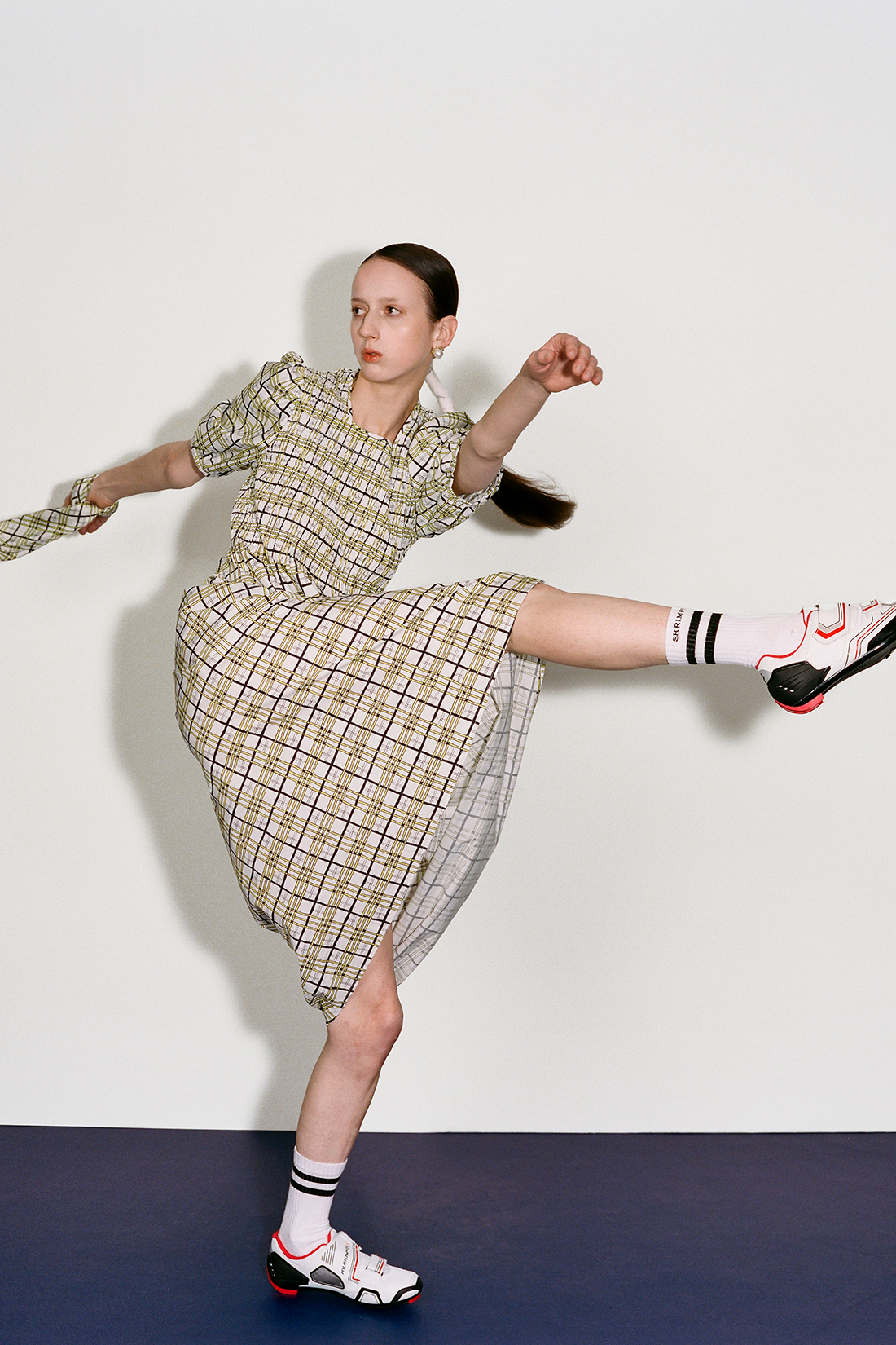 Daria Dress - Yellow/Black Check