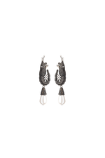 Shrimp Earrings - Black